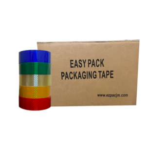 EZ PAC Packaging tape, 200M (Clear, Yellow, Green, Blue, Red)